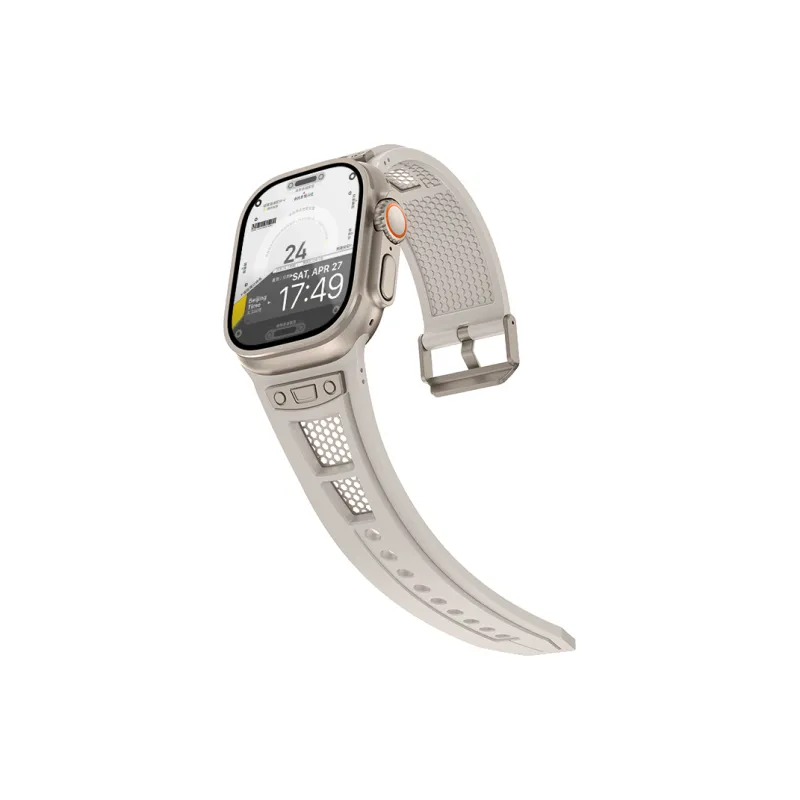 LeYu Mesh Diving Avant Garde Strap Apple Compatibility Watch Band Refit TPU Material-1