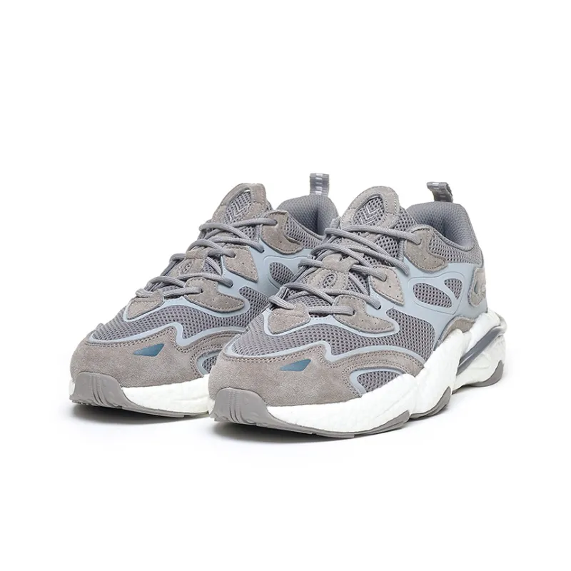 TREEPERI Running Shoes Unisex Low Top Black Gray/Heritage Gray-5