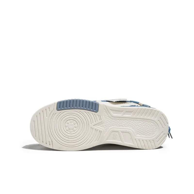 WARRIOR Skateboard Shoes Unisex Low Top Blue-5
