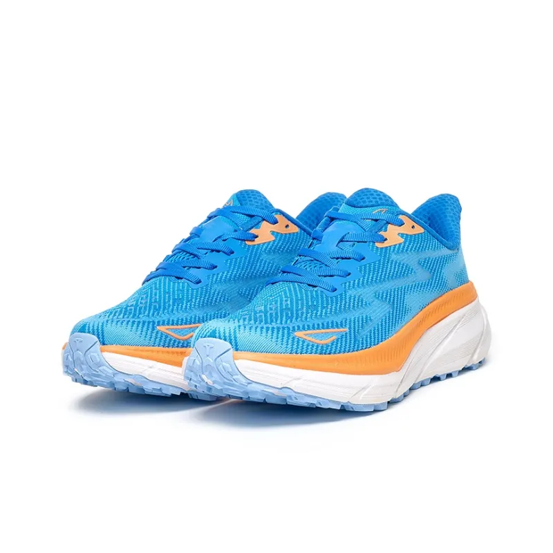 TREEPERI Running Shoes Unisex Low Top Orange White-4