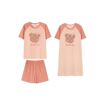 Follow The United States Pajama Set Without Pads Style Women's Orange Red