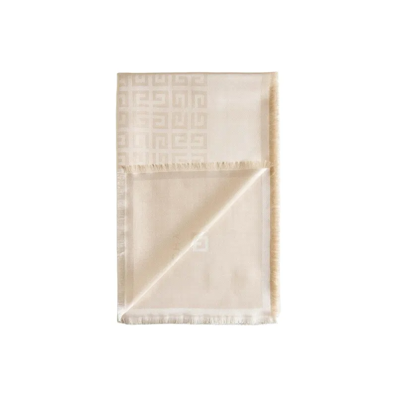 GIVENCHY Knit Scarves Women's Beige-0