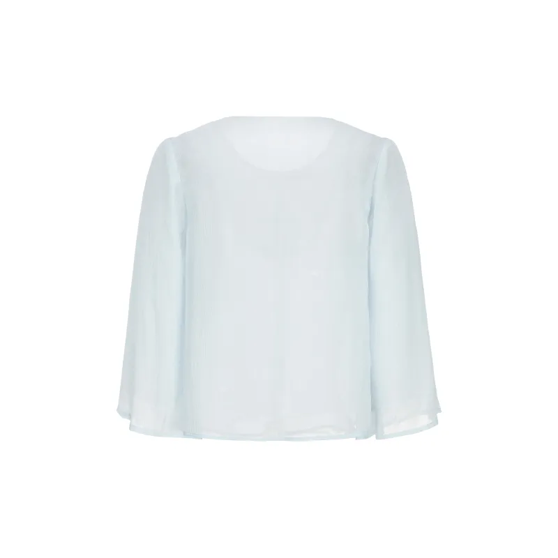 CHIWAWAMEME Shirt Women's Yingci Blue-1