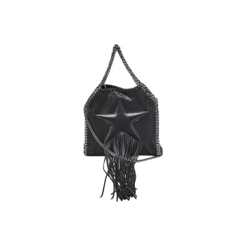 Stella McCartney Falabella Faux Leather One Shoulder Handbags Mini Women's Black