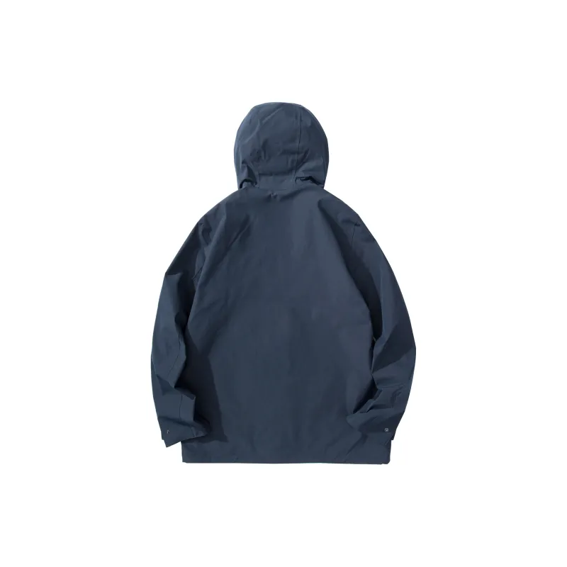 Jack Wolfskin Water Resistant Windproof Warm Water Repellent Windbreaker Jacket Men's Dark Gray-12