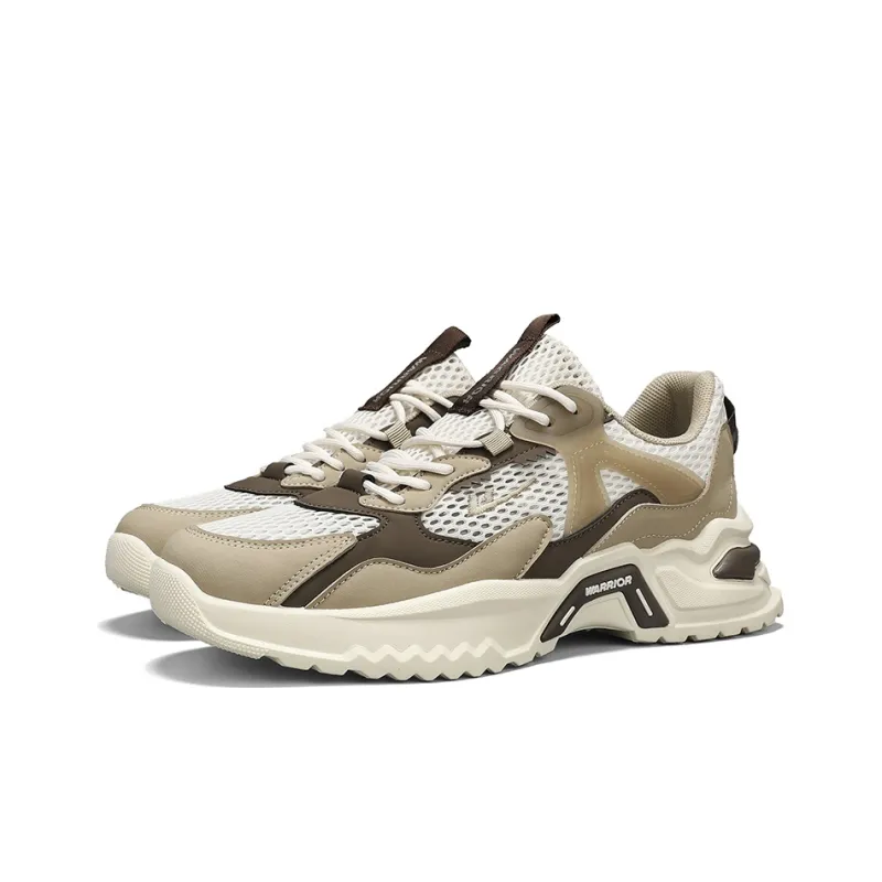 WARRIOR Running Shoes Men Low Top Khaki-3