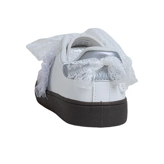 OYNN Young Baby Series Skateboard Shoes Women's Low Top White-4