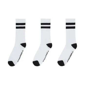 Converse 3 Pack Double Stripe Crew Socks