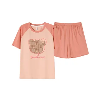 Follow The United States Pajama Set Without Pads Style Women's Orange Red
