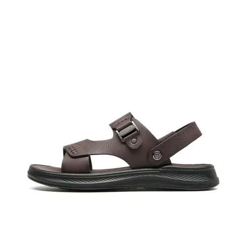 Montagut Beach Sandals Men Brown/Black/Black Gray