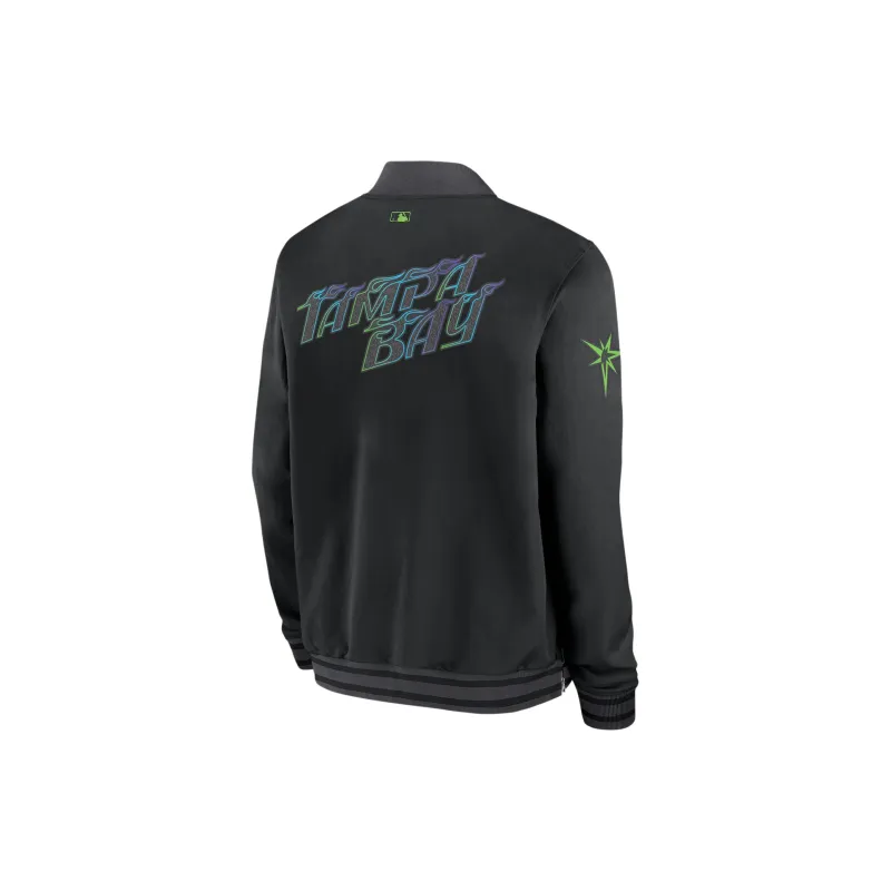 Nike MLB Collaboration Tampa Bay Rays Jackets Coats Tampa Bay Lightning Men's Black-1