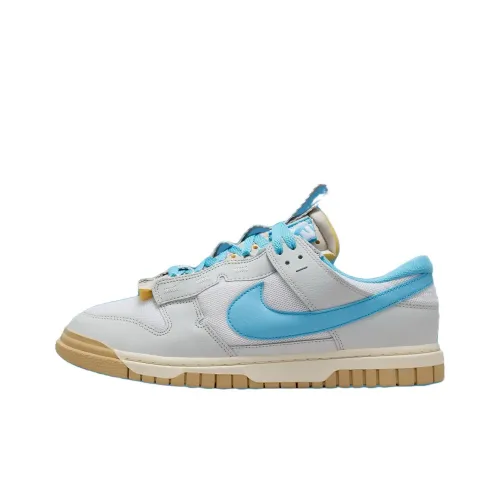 Nike Air Dunk Jumbo Vintage Basketball Shoes Unisex Low-Top Blue White Gray