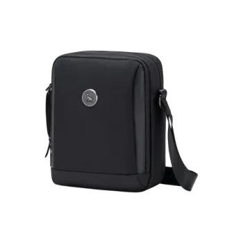 OIWAS Fabric Shoulder Bag, Crossbody Bag Large Size Unisex Black