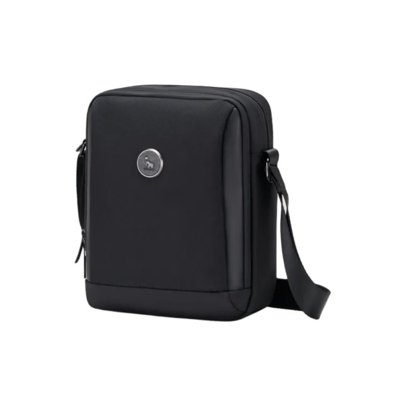 OIWAS Fabric Shoulder Bag, Crossbody Bag Large Size Unisex Black-0