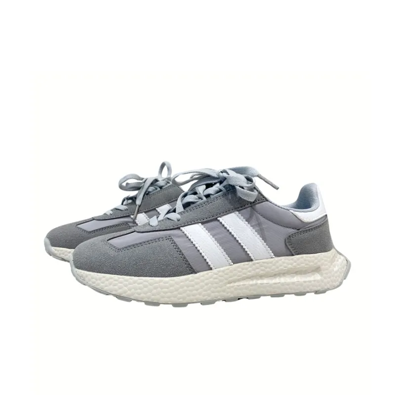MQGAll Anti-Slip And Wear-Resistant Breathable Low-Top Running Shoes Unisex Gray-1