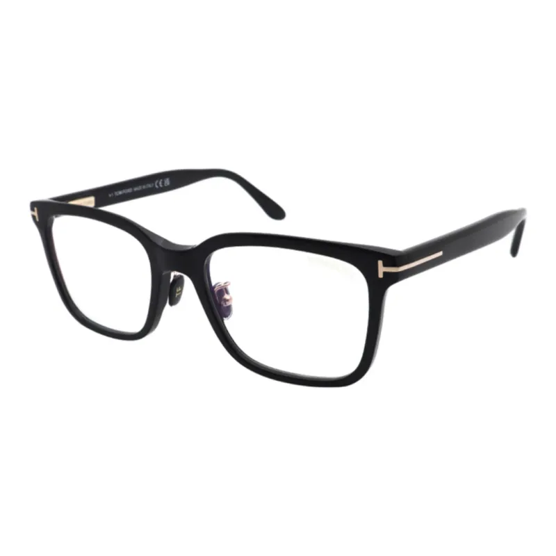 TOM FORD Plate Frame Rectangular Eyeglass Frames Unisex Black-0