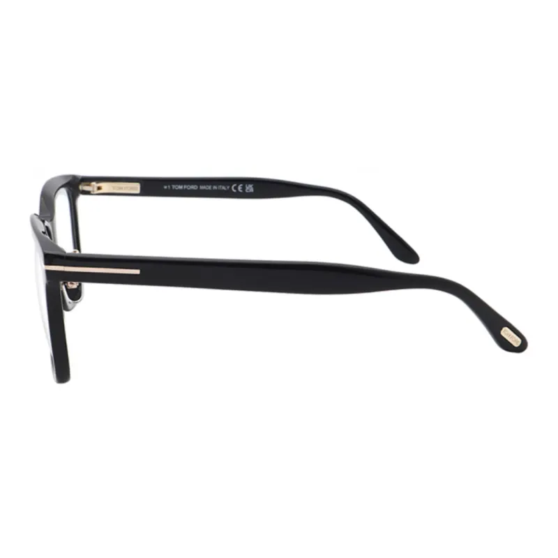 TOM FORD Plate Frame Rectangular Eyeglass Frames Unisex Black-3