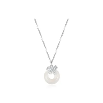 XIOW Chalcedony Jade Necklaces Women's