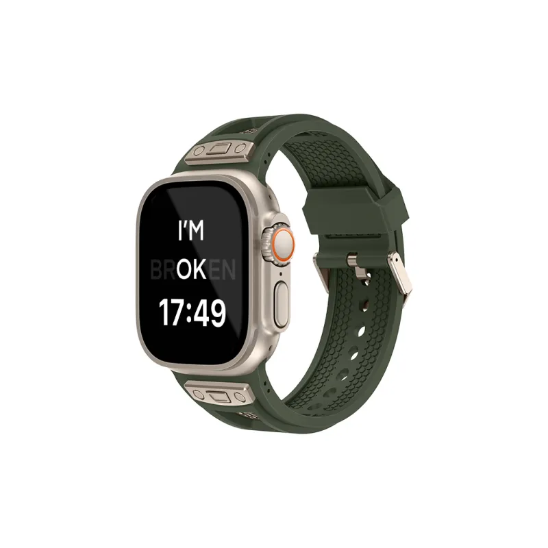 LeYu Mesh Diving Avant Garde Strap Apple Compatibility Watch Band Refit TPU Material-19