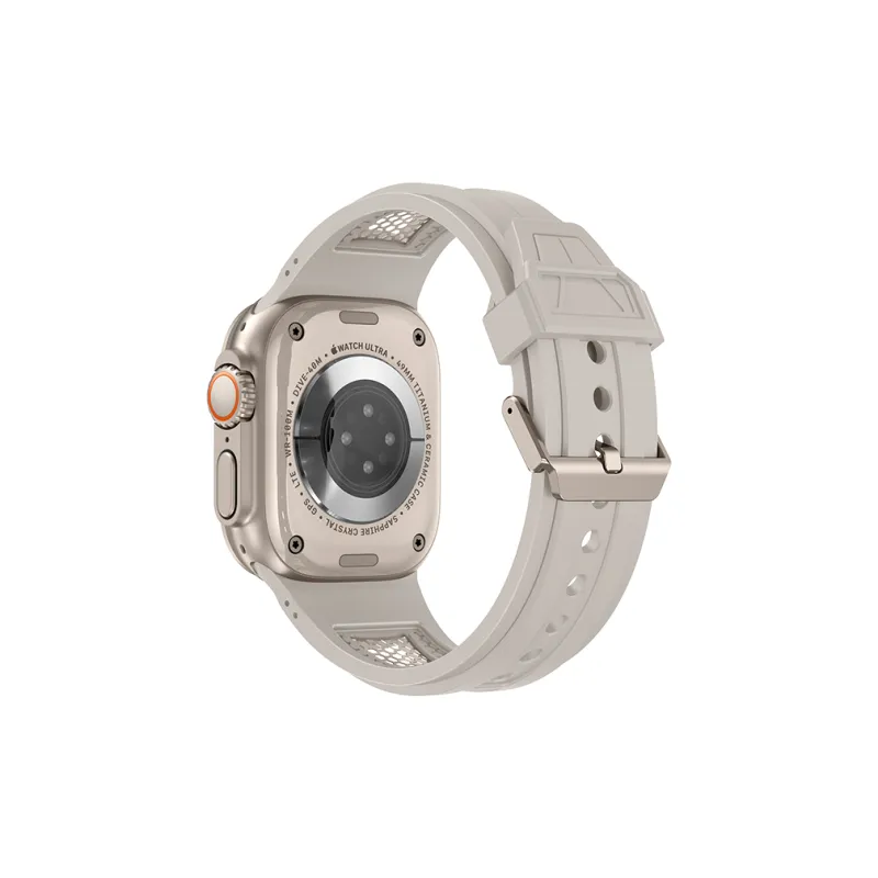 LeYu Mesh Diving Avant Garde Strap Apple Compatibility Watch Band Refit TPU Material-4