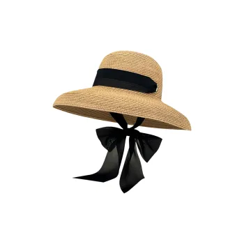 ZKY Straw Woven Bucket Hats Women's