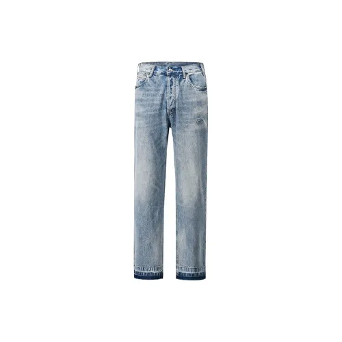 F.K.V.A Jeans Unisex Blue