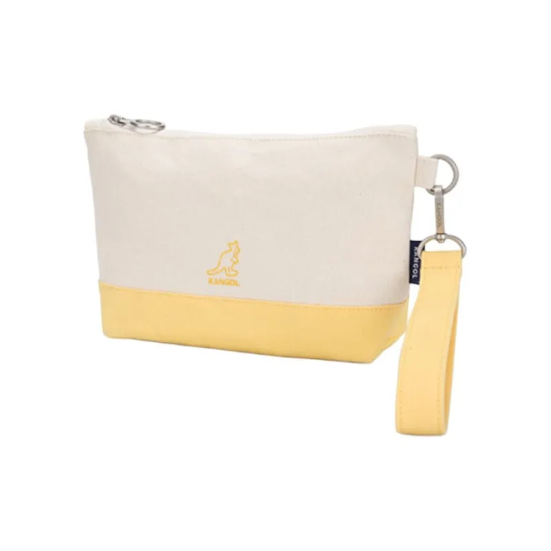 KANGOL Cotton Storage Bag Unisex Yellow-1