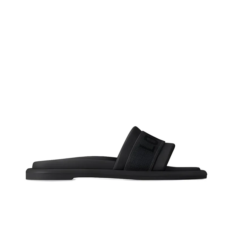 LOUIS VUITTON Bliss Slide Slippers Women's Black-1