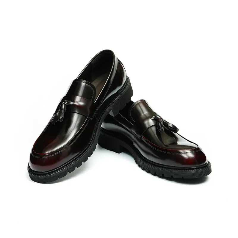 ASTON M.JAZZ Loafers Men Black/Burgundy-13