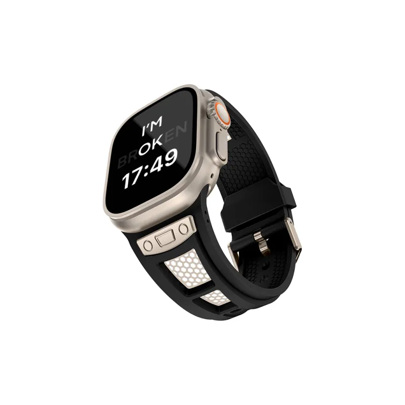 LeYu Mesh Diving Avant Garde Strap Apple Compatibility Watch Band Refit TPU Material-7