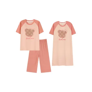 Follow The United States Pajama Set Without Pads Style Women's Orange Red