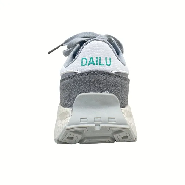 MQGAll Anti-Slip And Wear-Resistant Breathable Low-Top Running Shoes Unisex Gray-4