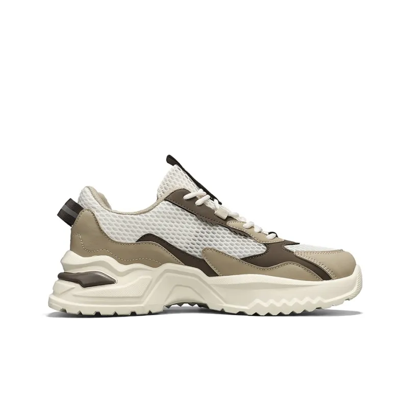 WARRIOR Running Shoes Men Low Top Khaki-1