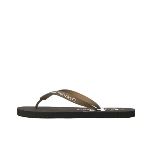 CALVIN KLEIN Rubber Sole Flip Flops Women's Black
