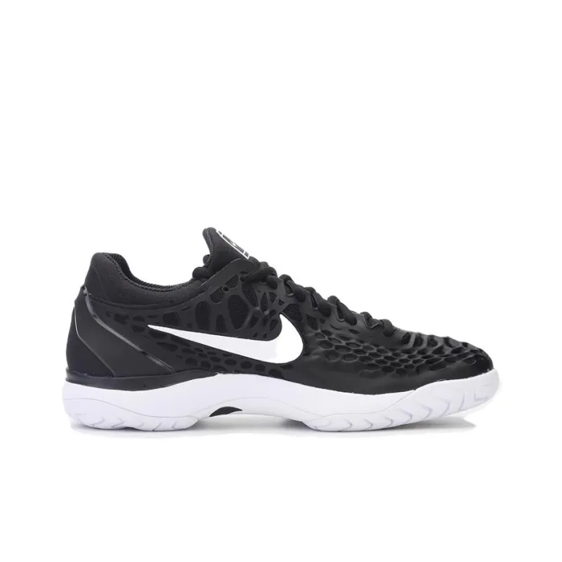Nike Zoom Cage 3 Air HC Anti Slip Wear Resistant Low Top Tennis Shoes Men's Black White-1