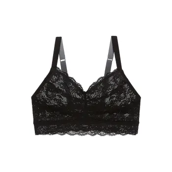 Victoria's Secret COSABELLA Never Say Never Curvy Sweetie Bralette Bra Women's Black