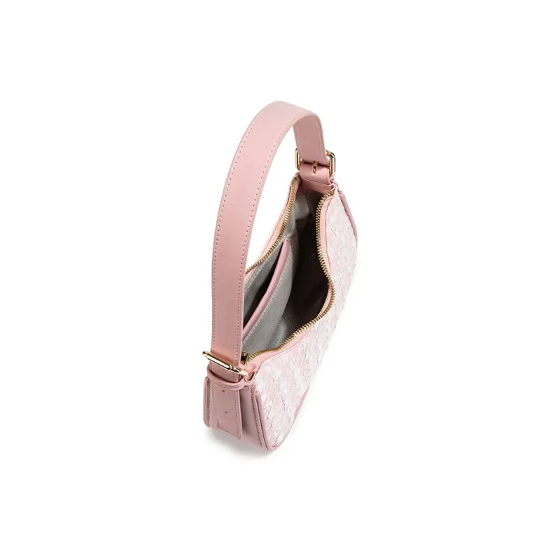 CAEISL&KCIEL Polyurethane Shoulder Bag Regular Women's Girly Pink/Ecru/Black-4