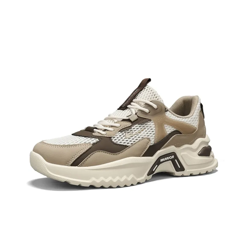WARRIOR Running Shoes Men Low Top Khaki-2