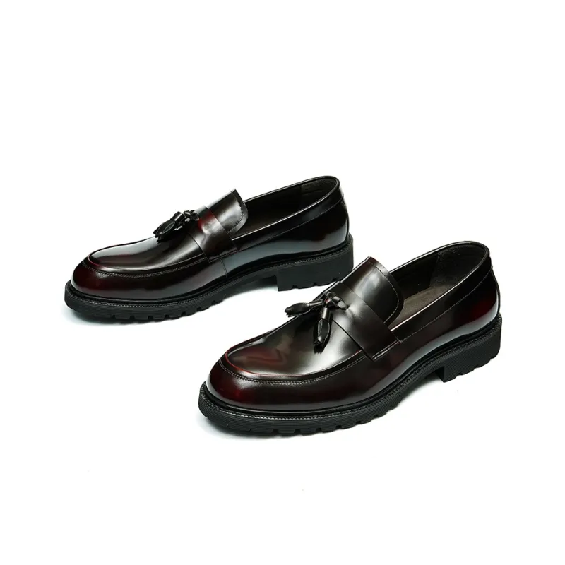 ASTON M.JAZZ Loafers Men Black/Burgundy-11