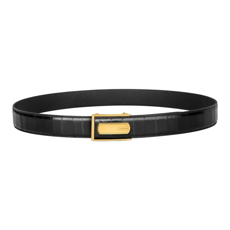 Jaylen Oos High End Automatic Buckle Youth Business Casual Eel Skin Leather Belts Men's 3.5cm/3.8cm-9
