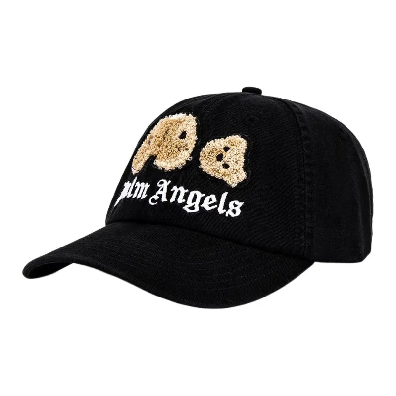 PALM ANGELS Cotton Baseball Caps Men's Black-0
