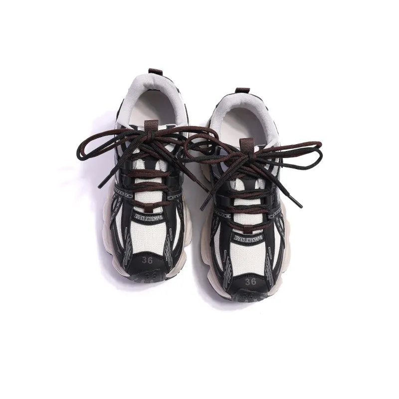 Liddy Breathable Lightweight Height Increasing Low Top Chunky Sneakers Women's-11