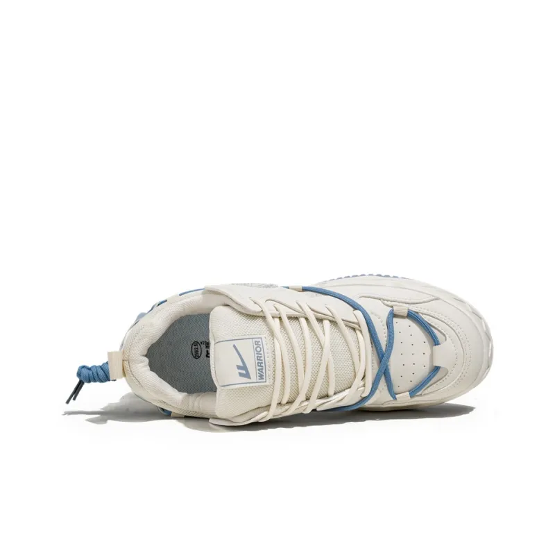 WARRIOR Skateboard Shoes Unisex Low Top Blue-3