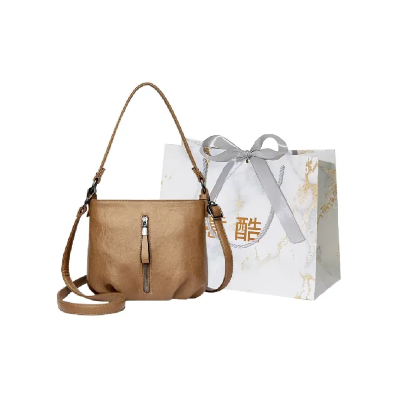Cool PU Shoulder Bag Regular Women's Black/Coffee/Khaki-6