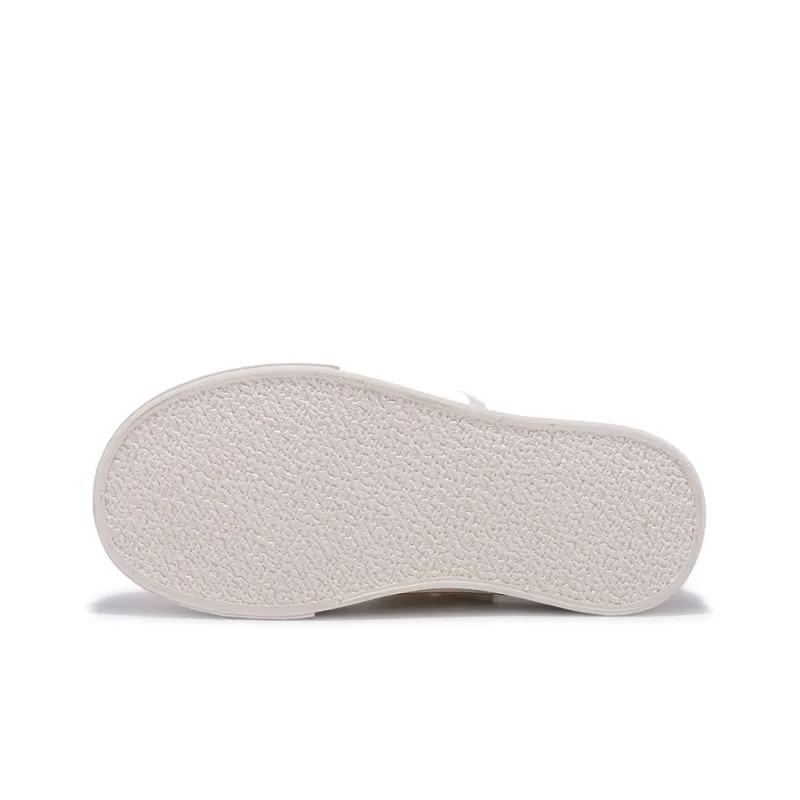 Miss Zhang Anti Slip And Wear Resistant Height Increasing Low Top Canvas Shoes Women's Beige-7