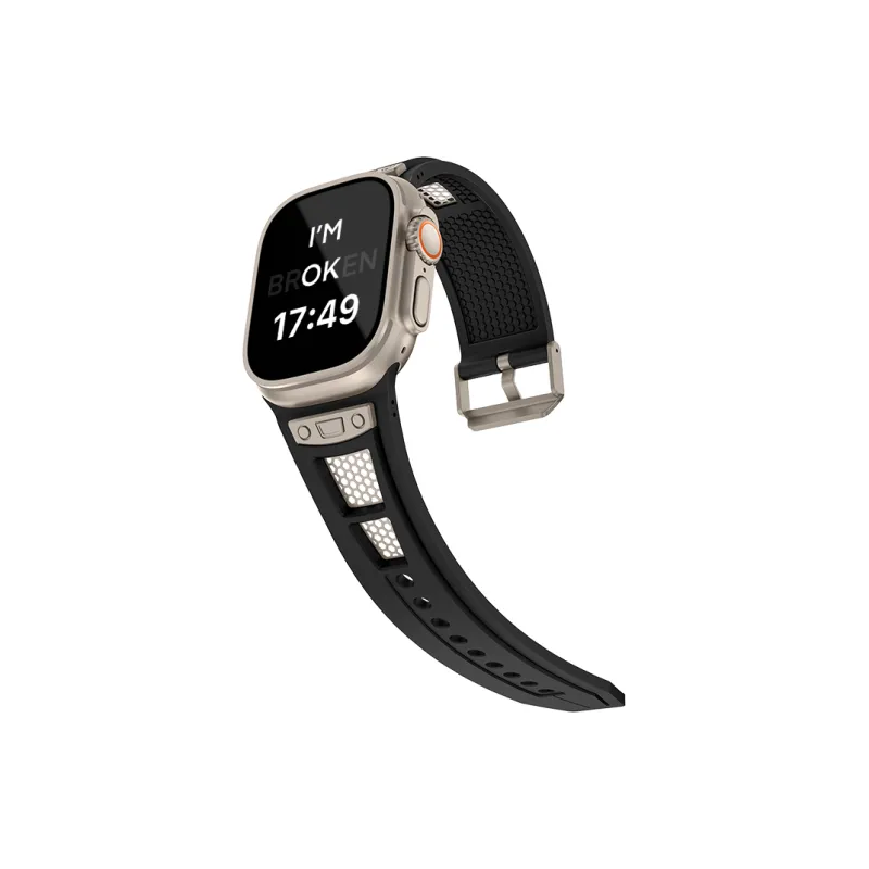 LeYu Mesh Diving Avant Garde Strap Apple Compatibility Watch Band Refit TPU Material-8