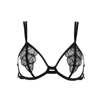 Victoria's Secret BLUEBELLA Emerson Open-Cup Underwire Bra Black Bra Women's Black