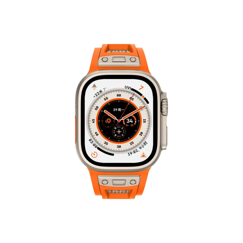 LeYu Mesh Diving Avant Garde Strap Apple Compatibility Watch Band Refit TPU Material-26