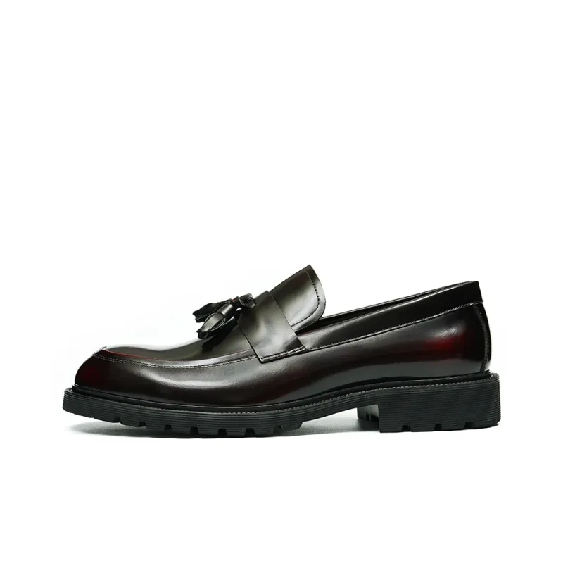 ASTON M.JAZZ Loafers Men Black/Burgundy-8