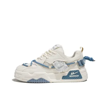 WARRIOR Skateboard Shoes Unisex Low Top Blue